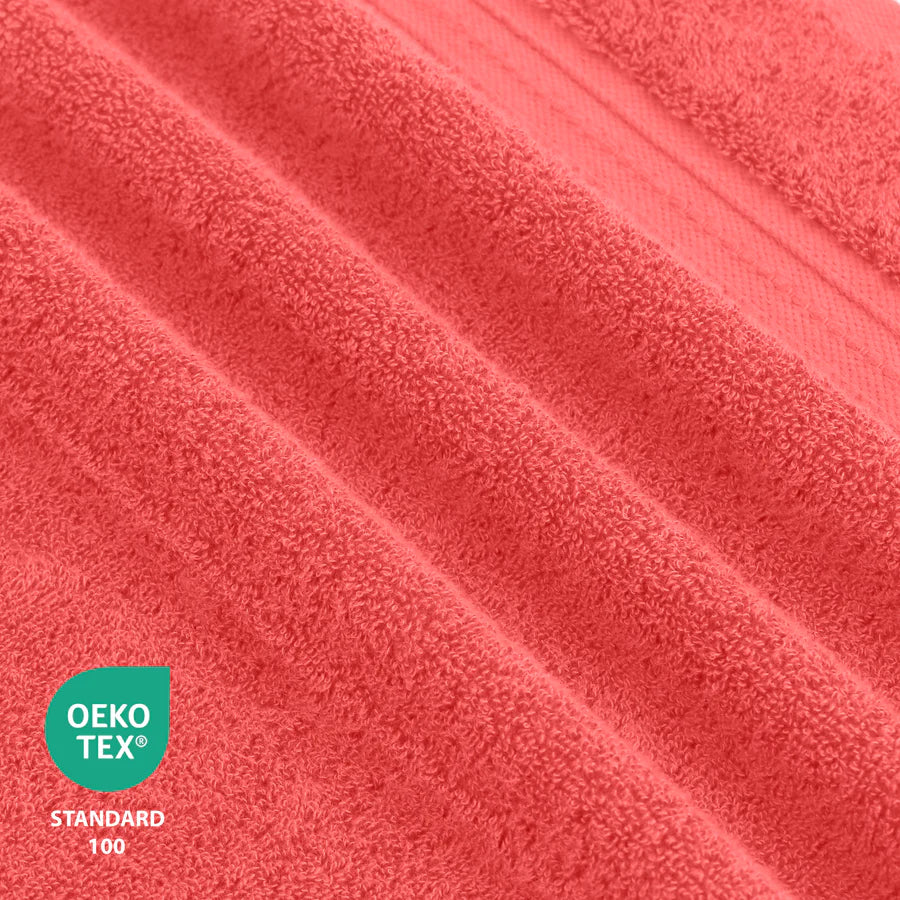 COTTON BATH TOWEL FRESH SALMON - Image 3