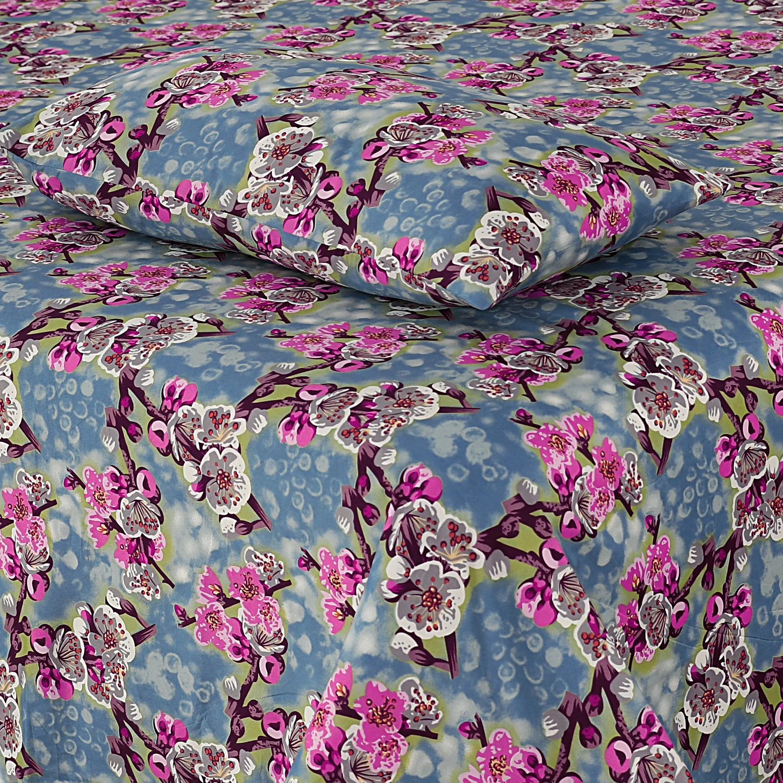 CERAMEL PRINTED PURE COTTON BEDSHEET ASH-4007 - Image 2