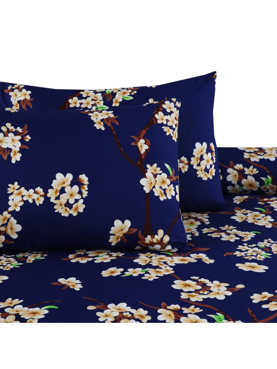 COTTON BEDSHEET | With pipped pillow | ST-B2 - Image 2