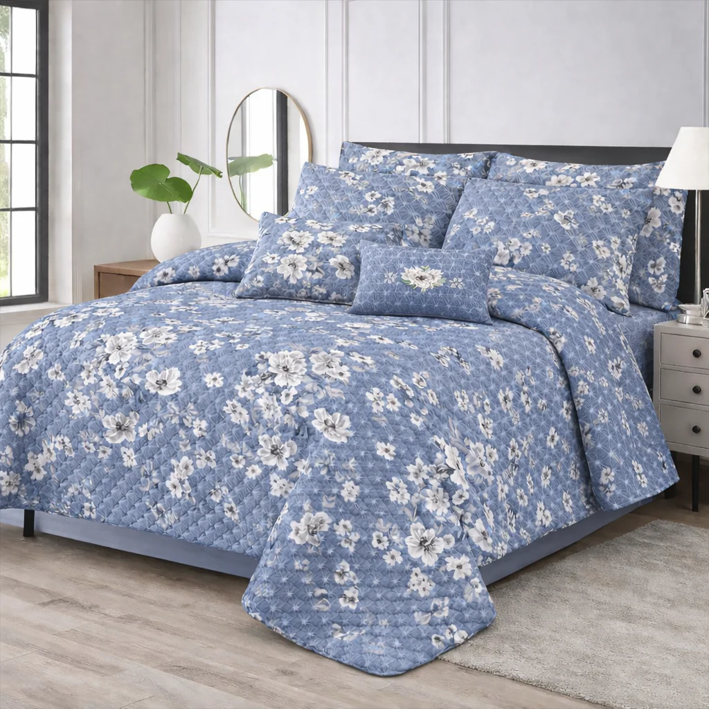 FLOR  PURE COTTON COMFORTER SET-7PCS