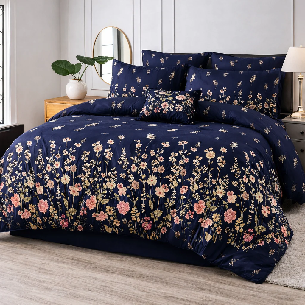 LEMRY PURE COTTON COMFORTER SET-7PCS
