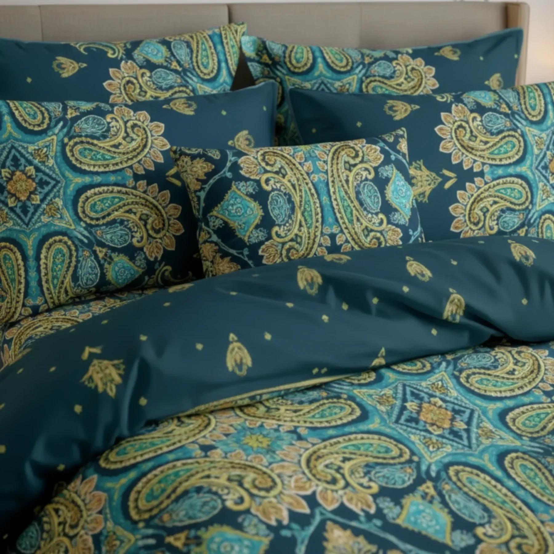 OPHELLIE ASH-1016 COTTON COMFORTER SET-7PCS - Image 2
