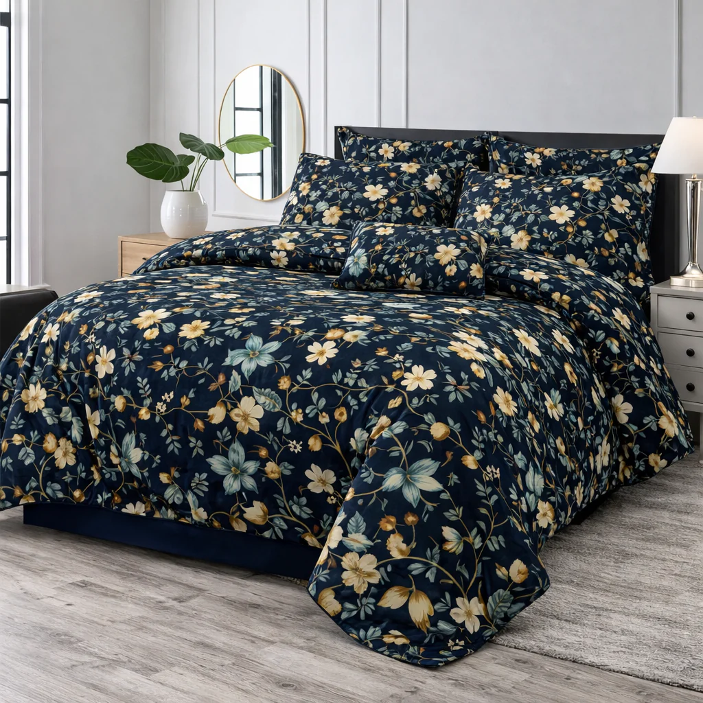 POZZBY ASH-1018 COTTON COMFORTER SET-7PCS