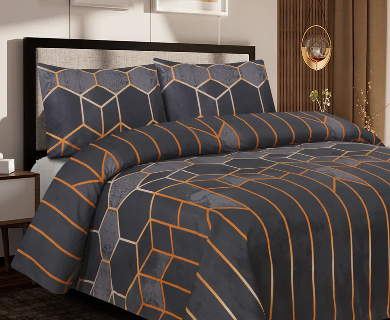 PRINTED PURE COTTON BEDSHEET ASH-40105 - Image 2