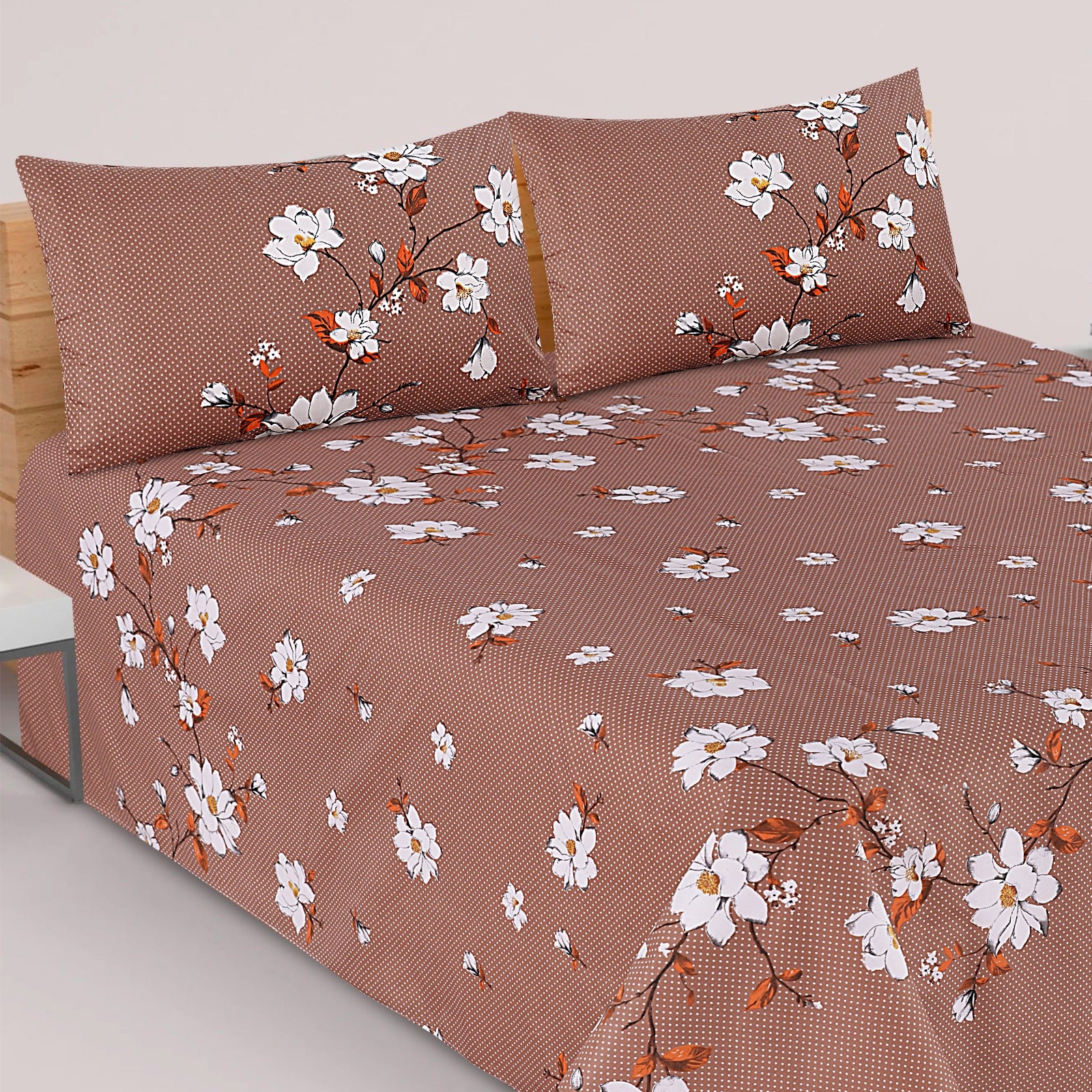 PRINTED PURE COTTON BEDSHEET ASH-40121 - Image 2