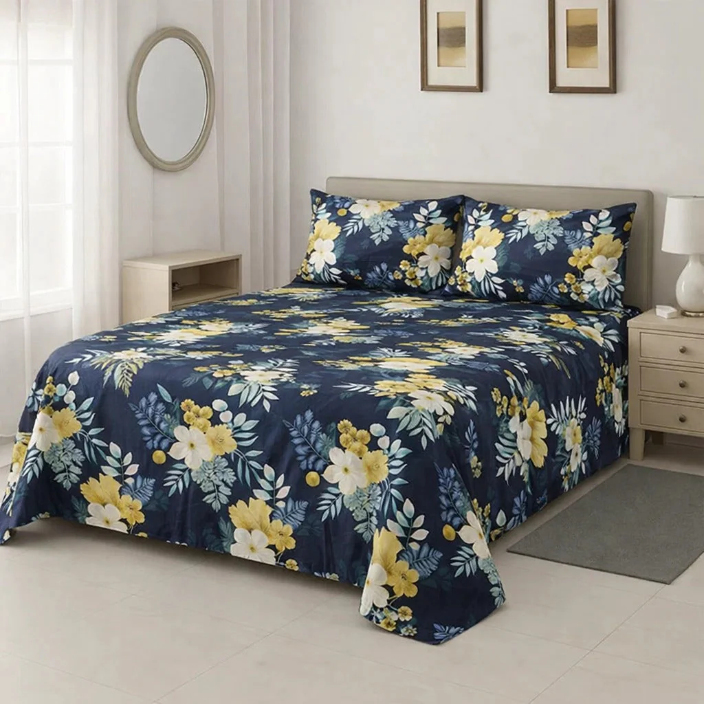 PRINTED PURE COTTON BEDSHEET ASH-4094
