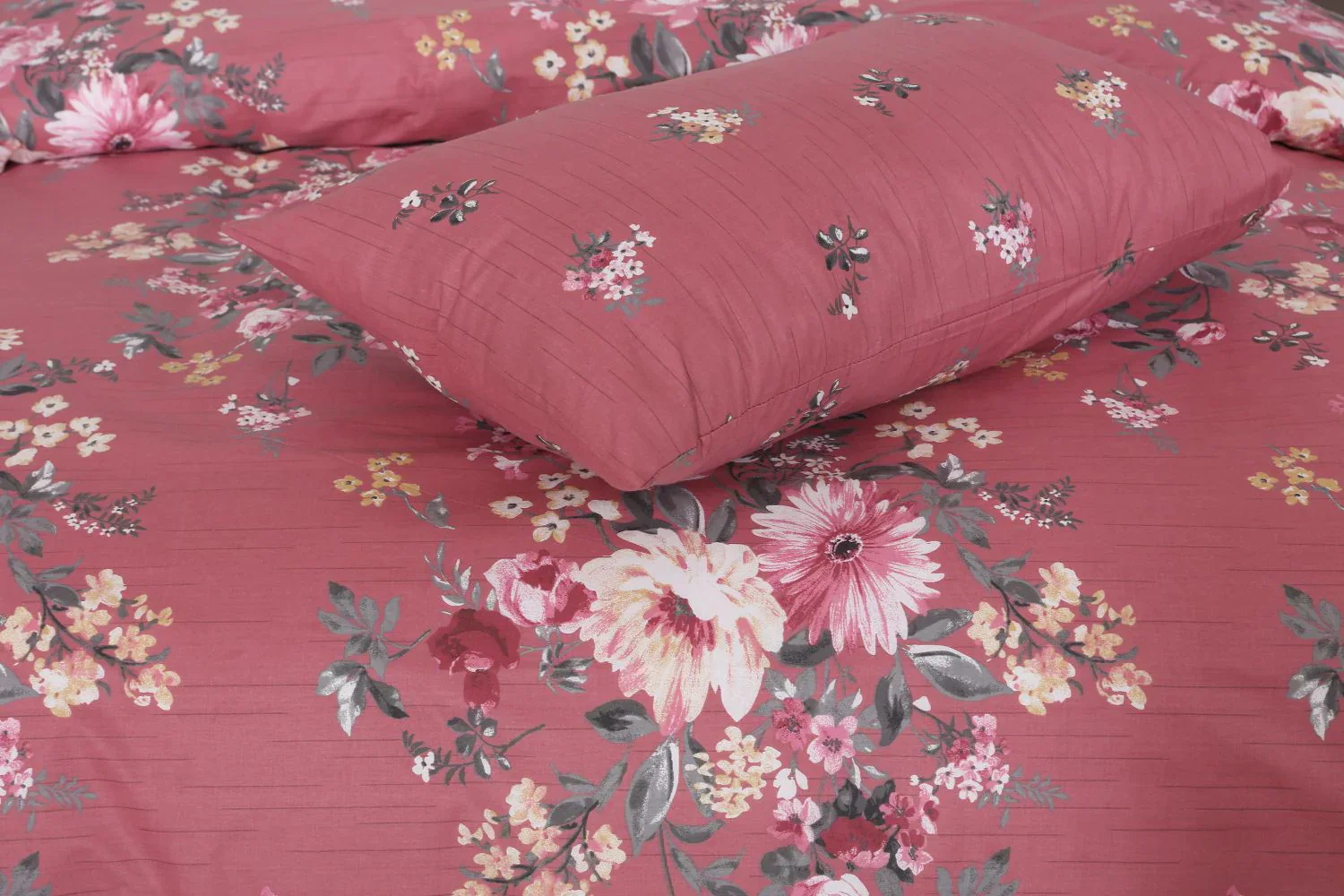 SIGNATURE PINK COTTON COMFORTER SET-7PCS - Image 3