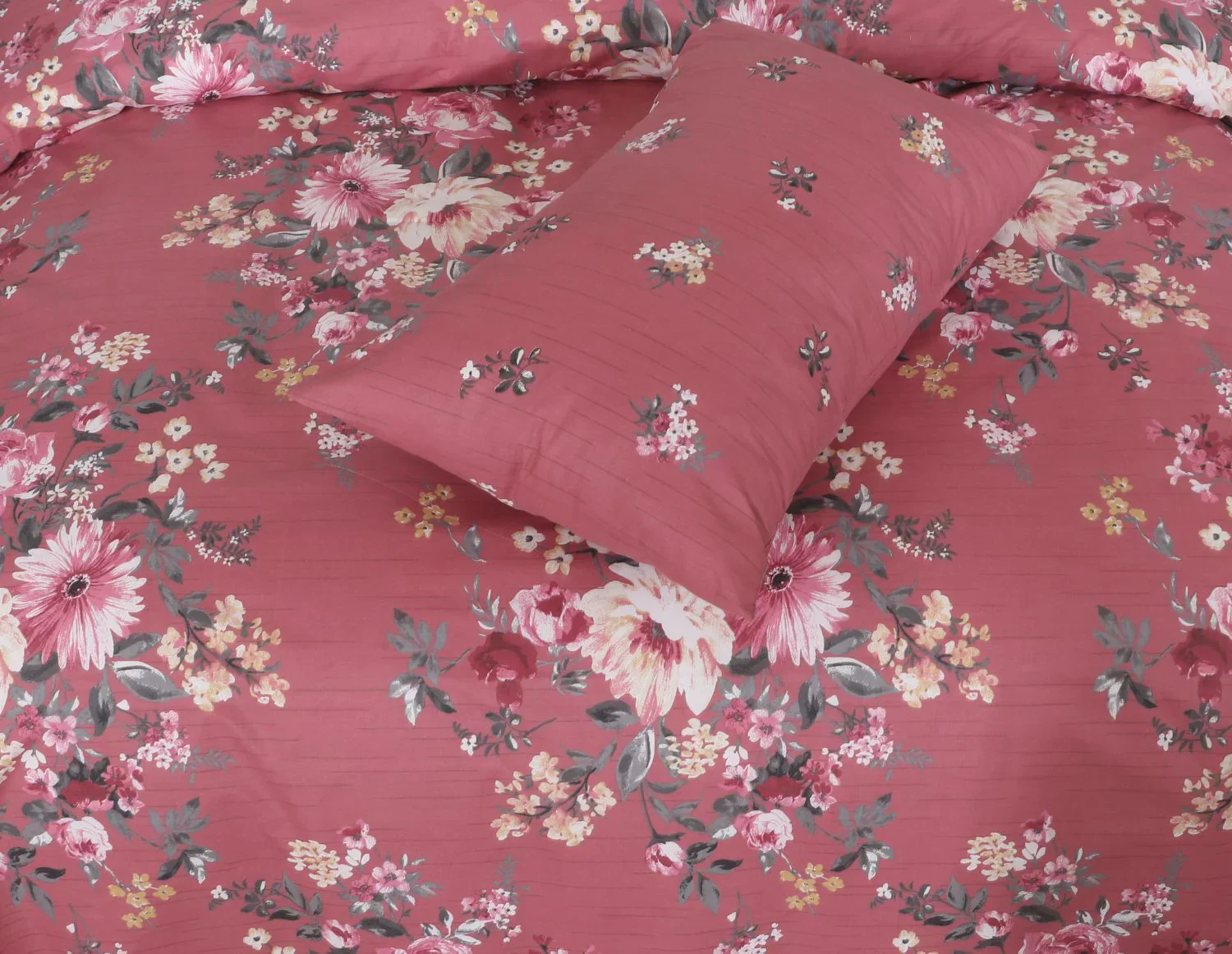 SIGNATURE PINK COTTON COMFORTER SET-7PCS - Image 5