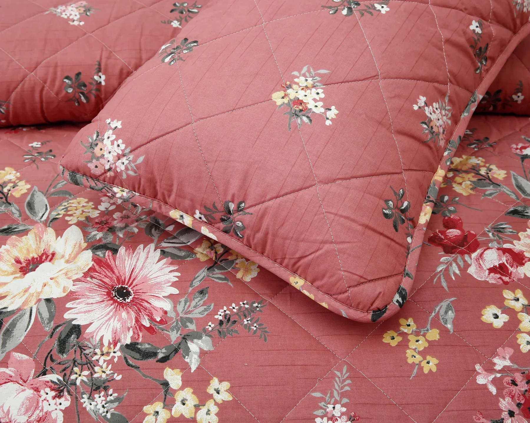 SIGNATURE PINK COTTON COMFORTER SET-7PCS - Image 2