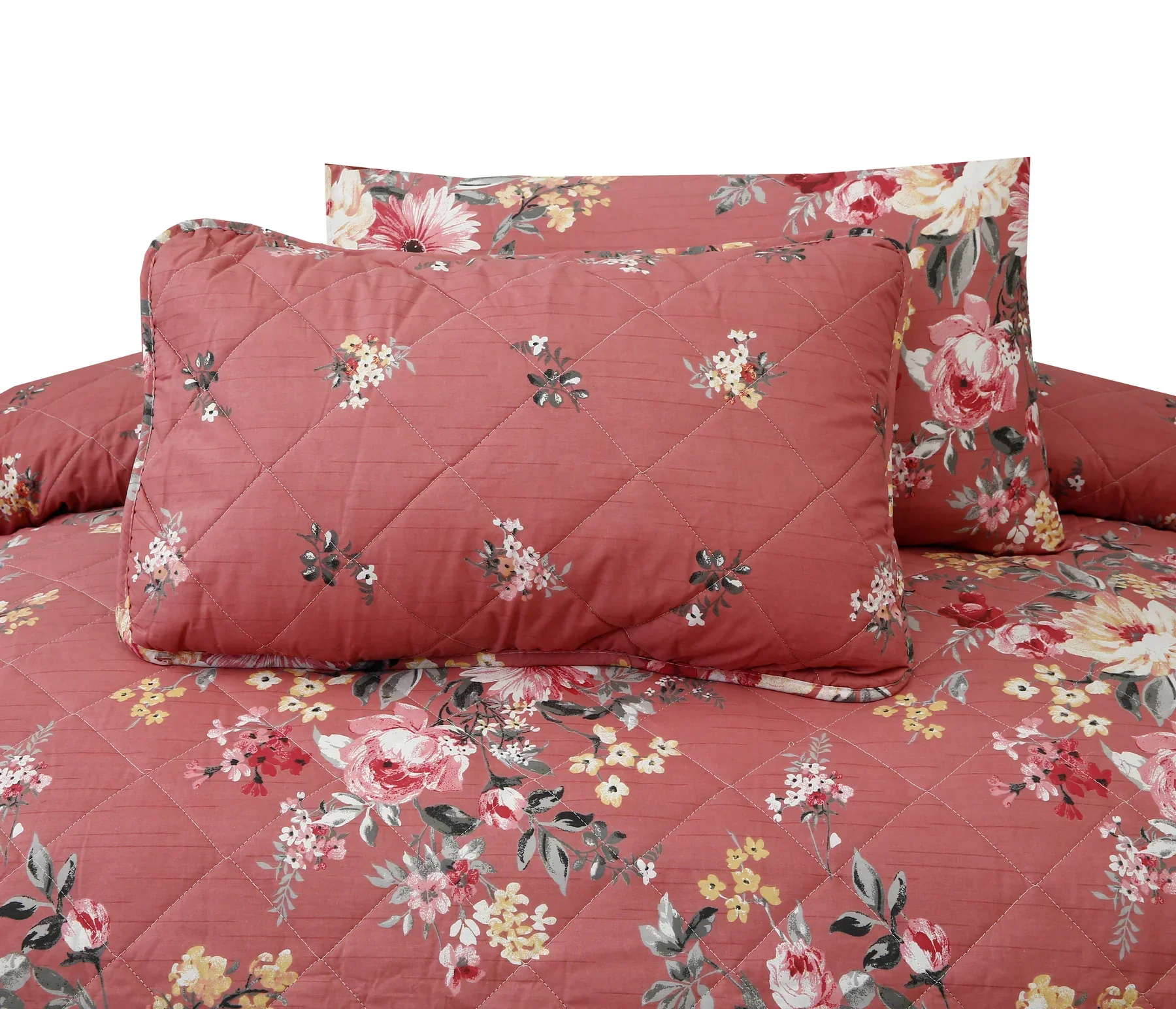 SIGNATURE PINK COTTON COMFORTER SET-7PCS - Image 3