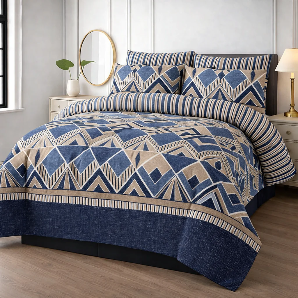 SIGNATURE BLO BOX COTTON COMFORTER SET-7PCS