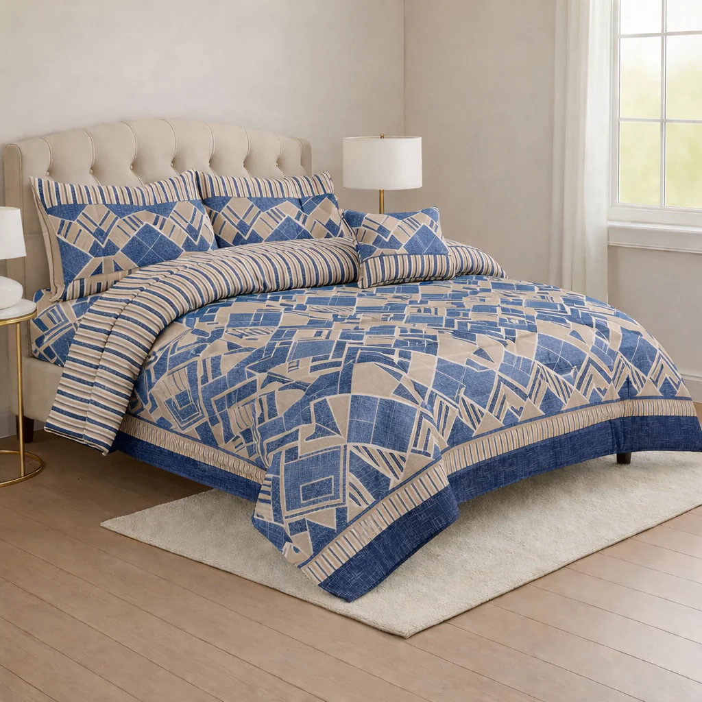 SIGNATURE BLO BOX COTTON COMFORTER SET-7PCS - Image 2