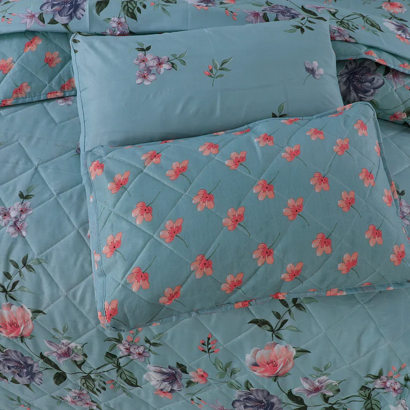 SIGNATURE SKY LEAF COTTON COMFORTER SET-7PCS - Image 3