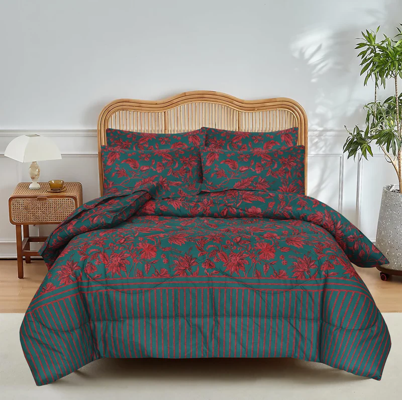 SIGNATURE ZINC COTTON COMFORTER SET-7PCS