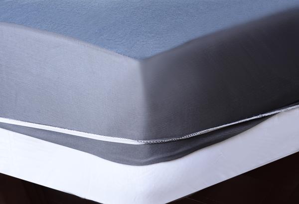 Terry Waterproof Mattress Protector - Grey - Image 3