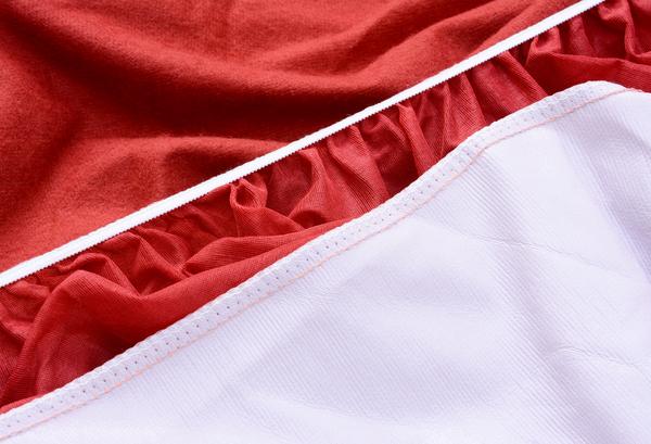 Terry Waterproof Mattress Protector - Maroon - Image 5