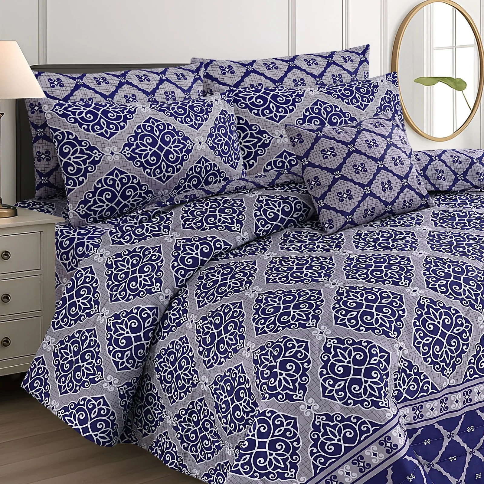 Winter Quilt/Razai Set SH-40 (Heavy polyester Filling) - Image 2