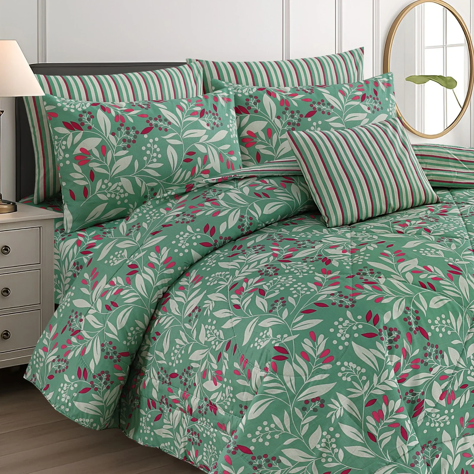 Winter Quilt/Razai Set SH-42 (Heavy polyester Filling) - Image 2