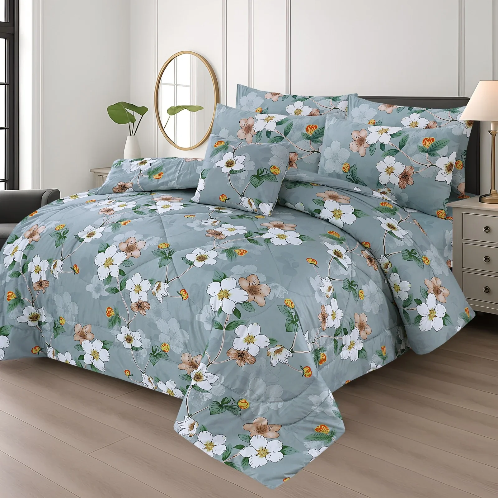 Winter Quilt/Razai Set SH-49 (Heavy polyester Filling)