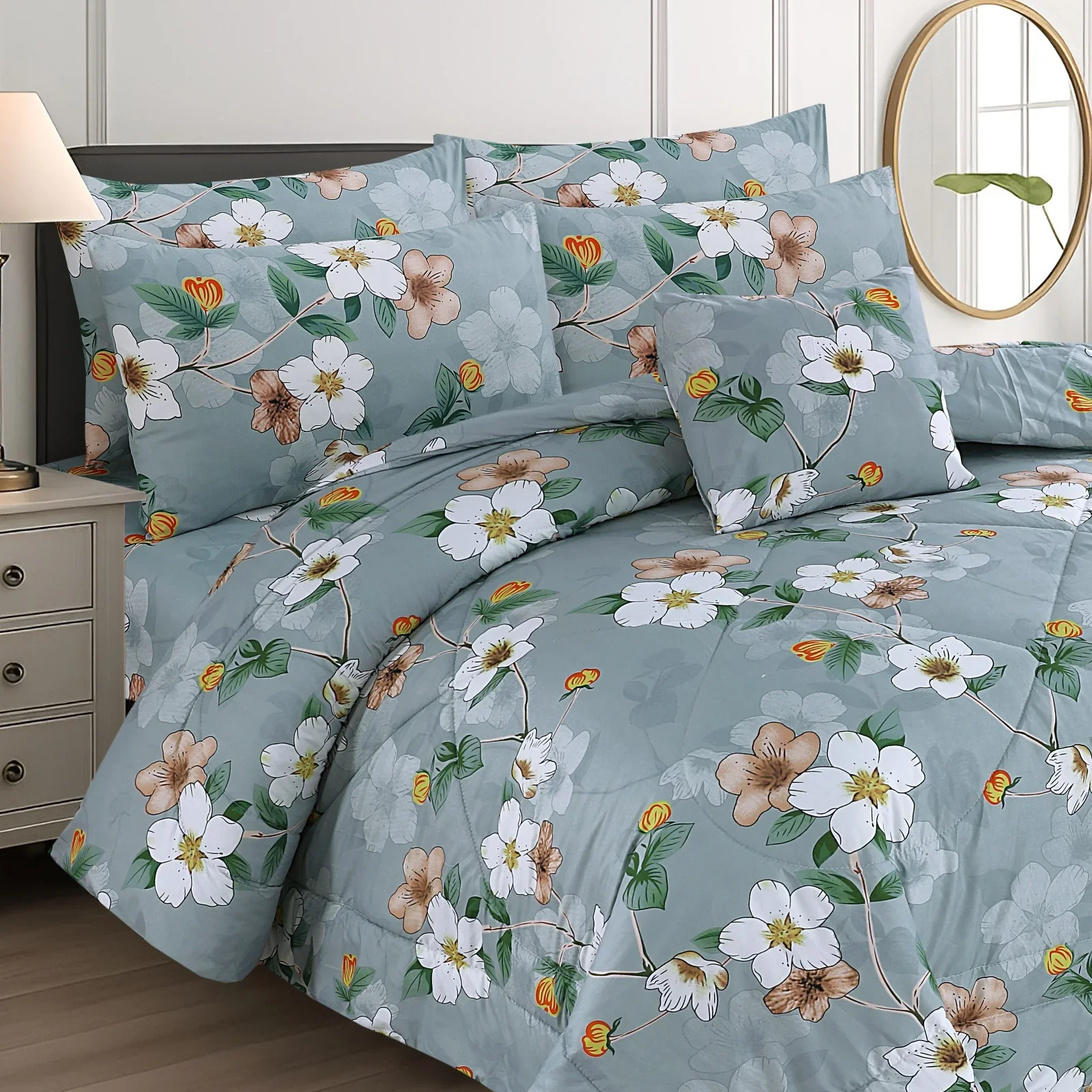 Winter Quilt/Razai Set SH-49 (Heavy polyester Filling) - Image 2